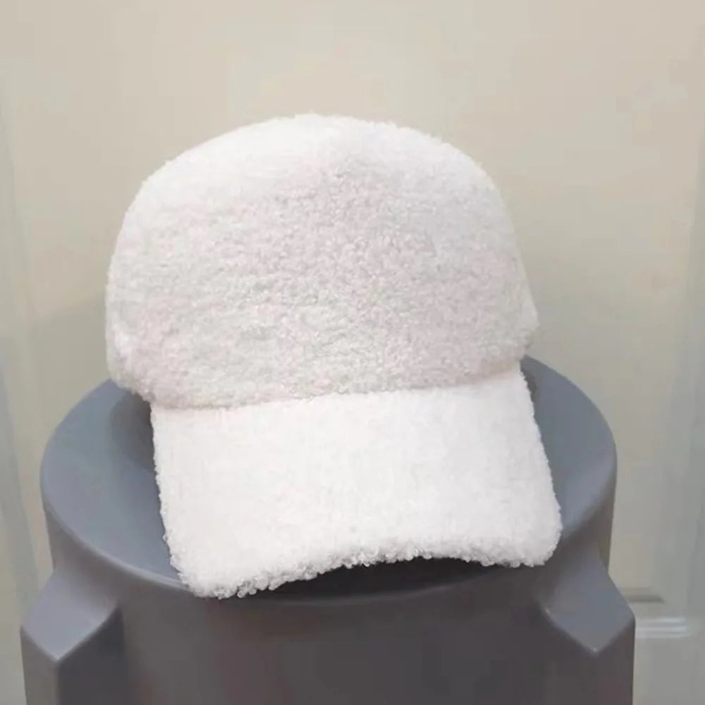 Winter Caps for Women Men Wool Baseball Cap Thicken Warm Pure Color Casquette Hat Men Women Hats Wholesale