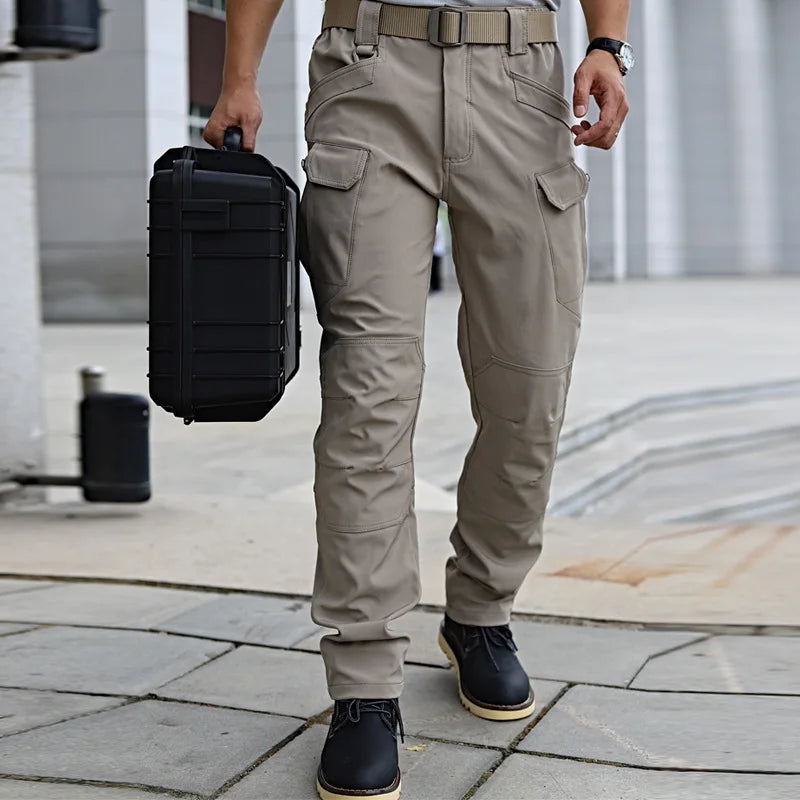2024 New Mens Casual Tactical Pants Multiple Pocket Elasticity Outdoor Quick Dry Tacitcal Trousers Men Slim Fat Cargo Pant 5XL