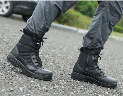 Tactical Boots Men Special Force Desert Combat Boots Outdoor Hiking Boots Ankle Shoes Men Work Safty Shoes