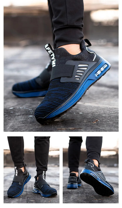 Industrial Safety Shoes With Steel Toe Cap Indestructible Cushion Work Shoes For Men Protective Security Boots Women Footwear