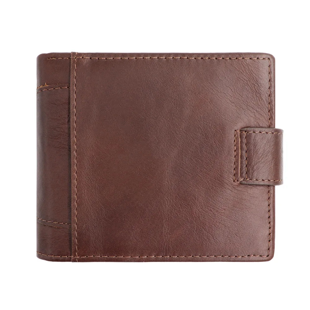 Portefeuille Homme RFID Vintage Cuir Véritable Portefeuilles Homme Porte-cartes Porte-monnaie Sac à main Portefeuille Homme