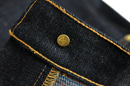 Mens Jeans 21 Oz Rainbow Selvedge Denim Vintage Raw Jeans for Men Sanforized Unwashed Heavyv Denim Jeans