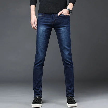 2026 autumn Slim Fit men Jeans Black Classic Fashion Denim Skinny Jeans Male spring men's casual High Quality Trousers