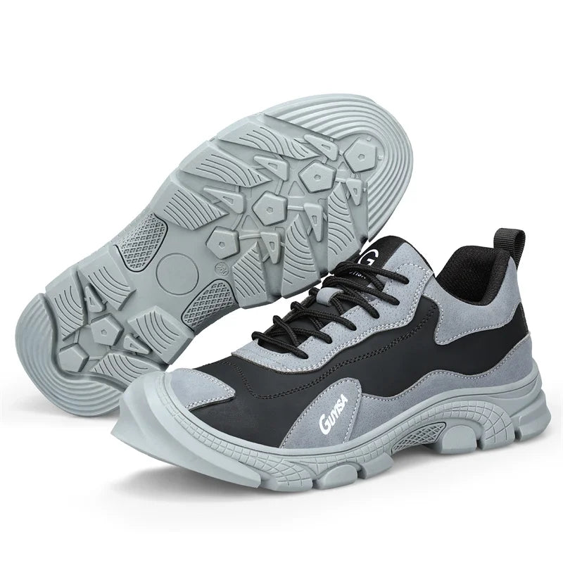 Men Steel Toe Safety Shoes Indestructible Construction Working Shoes Protection Male Footwear Breathable Hiking Industry Boots
