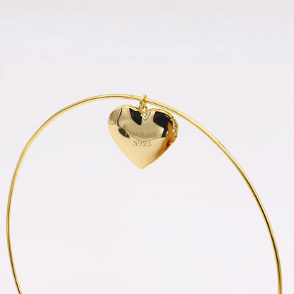 Vintage Simple 925 Sterling Silver Necklace Geometric Choker Shiny And Delicate Collarbone Chain For Women's Golden Jewellery