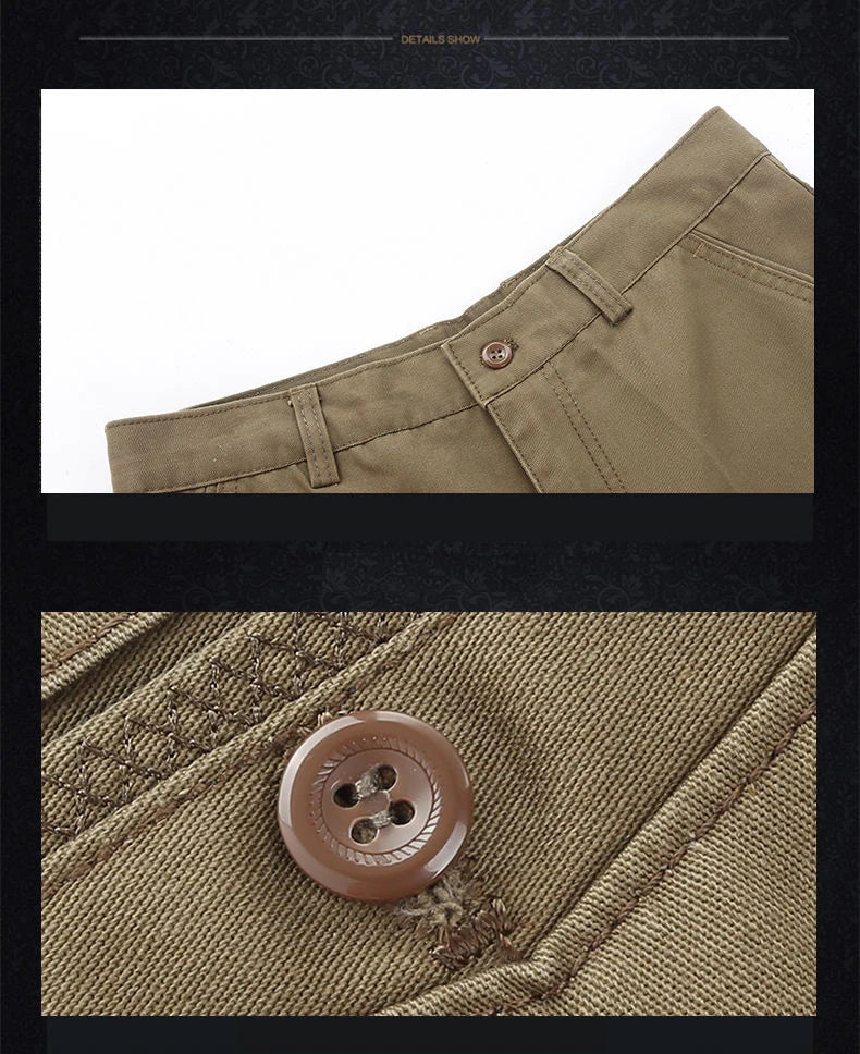 New Arrival 100% Cotton Summer Autumn Men's Casual Pants Fashion Solid Black Beige Gentle Thicken Trousers Brand Smart Suit Pant