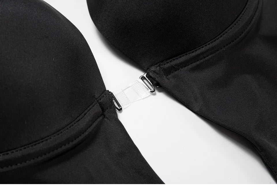 Backless Bodysuit Shapewear for Women Built-in Bra Multiple straps Thongs Body Shaper U Plunge Seam-free Faja with Open Crotch