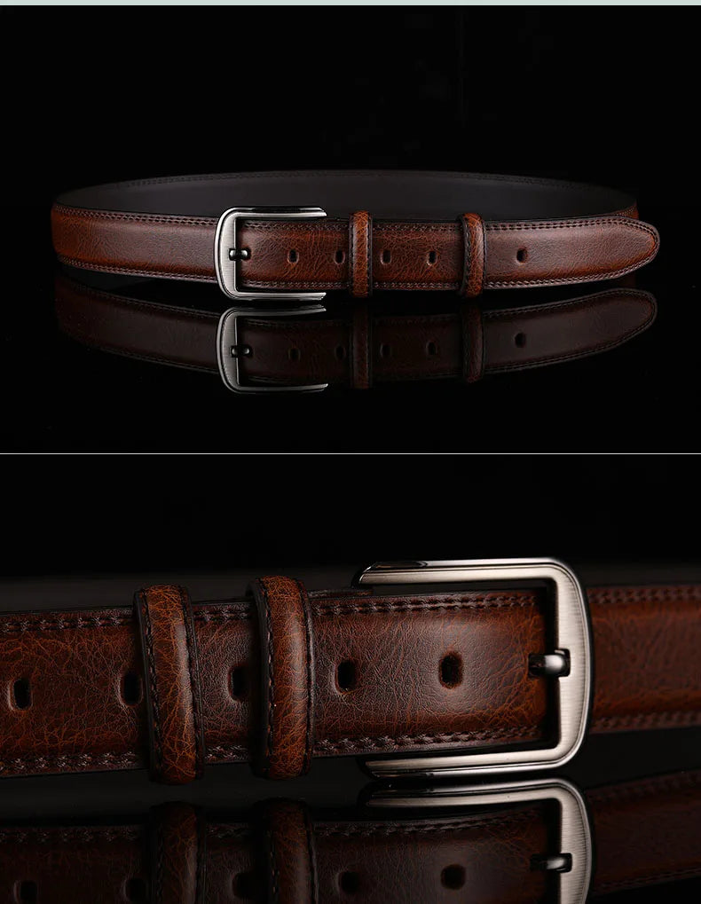 1Pc 3.7*110-130cm Men's 2nd Cowskin Leather Belts Male Designer Business Waistband Crafts for Adults Jeans Accessories
