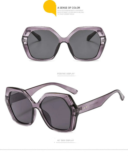 Butterfly Oversize Sunglasses Women Fashion Design Big Eyewear Shades for Ladies Uv400 Travel Sun Glasses