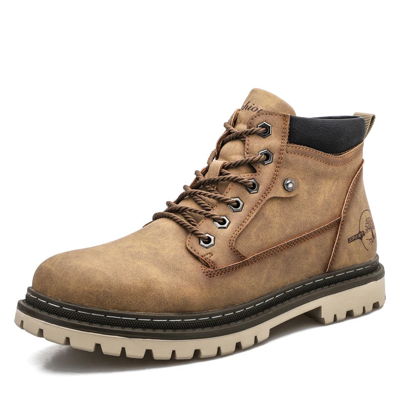 Brand Men Super Warm Snow Boots Winter Men's Ankle Boots Waterproof Short Boots Outdoor Sneakers Autumn Men's Motorcycle Boots