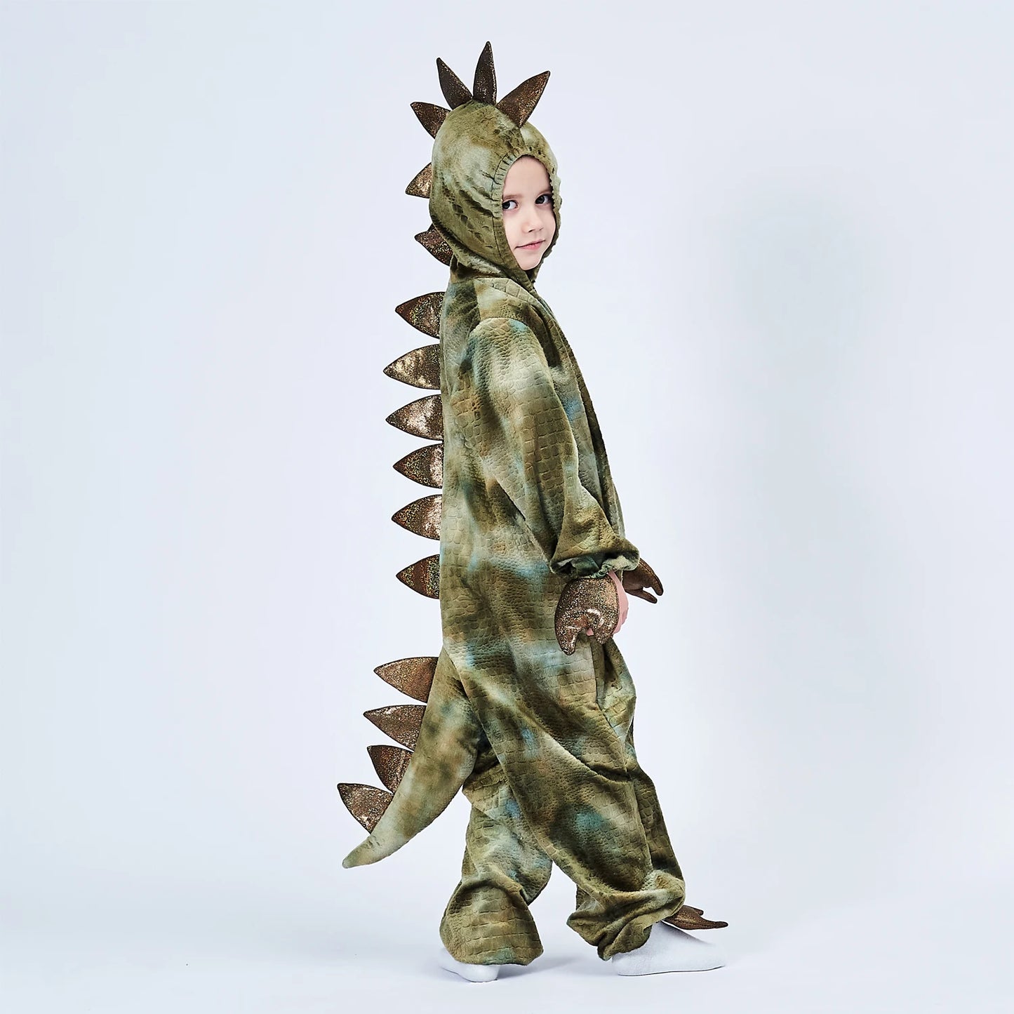2-8Y Toddler Kids Child Dinosaur T-Rex Costume Cosplay for Boys Halloween Purim Party Disfraz Fantasia Dress Up Hoodie Jumpsuit