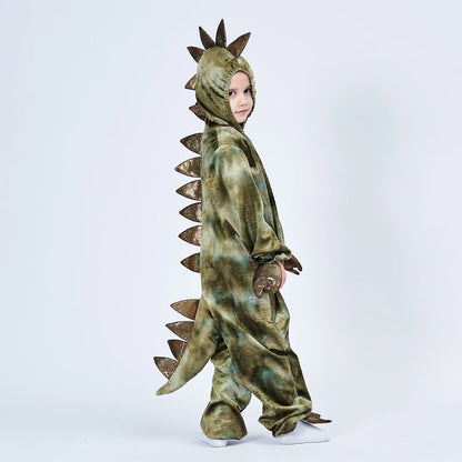 2-8Y Toddler Kids Child Dinosaur T-Rex Costume Cosplay for Boys Halloween Purim Party Disfraz Fantasia Dress Up Hoodie Jumpsuit