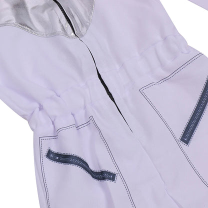 Deluxe Boys Girls White Space Astronaut Costume Suitable For Book Week Halloween Carnival Out Space Themed Party Kids Costumes