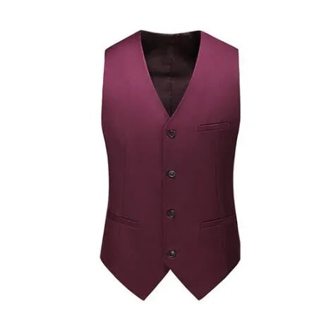 Royal Blue Vest Waistcoat Men's Brand New Slim-Fit V Neck Dress Vests Mens Formal Business Wedding Tuxedo Chaleco Hombre 6xl
