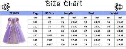 Kids Princess Dress Variety Set for Girl Cosplay Halloween Birthday Party Costume Gown 2-8Y Vestido Girls Birthday Gifts