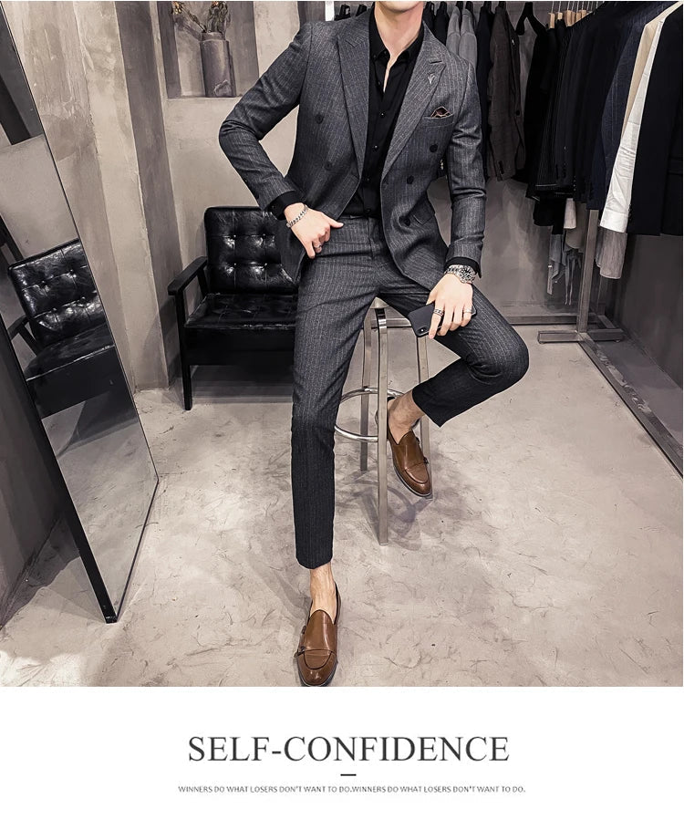 25 Colors 1 Pcs Blazer No Pants S-7XL New Wedding Dress Formal Business Slim Mens Suit Jacket Plaid Striped Solid Color