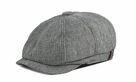 NEW Newsboy Cap Men Spring Summer Octagonal Hat For Male British Herringbone Flat Caps Retro Eight Blade Hats Breathable