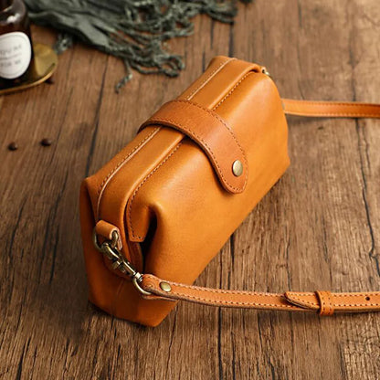 Women’s Genuine Leather Shoulder Bag 2024 Trendy Brand Small Buckle Messenger Bag Fashion Ladies Crossbody Bags Female Bolsas