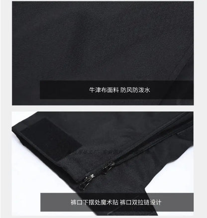 Wind-proof and warm-keeping equipment for motorcycle riding pants; fall-proof and quick-release pants in winter