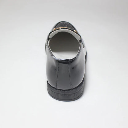 Fashion Boys Shoes Kids Formal Shoe For Party Wedding Black Patent Leather Slip On Round Toes Performance Children Oxfords 25-38
