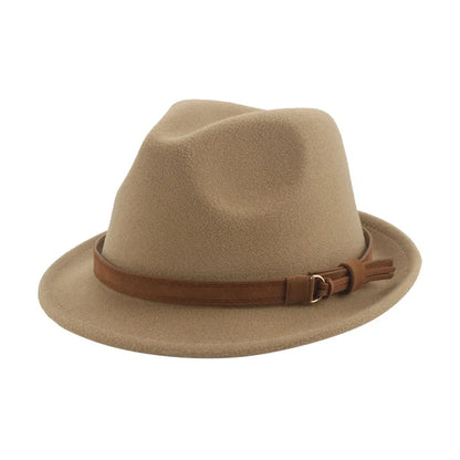 Hats for Women Fedora Winter Cowboy Hat Top Wool Khaki Green Black Jazz Caps Gentlemen Hats for Men Pamelas Y Tocados Para Bodas