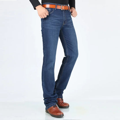 120 Cm Long Jeans Mens Spring Autumn Denim Pants Man Business Casual Jeans Male Long Denim Pants High Quality Men Jeans Pants