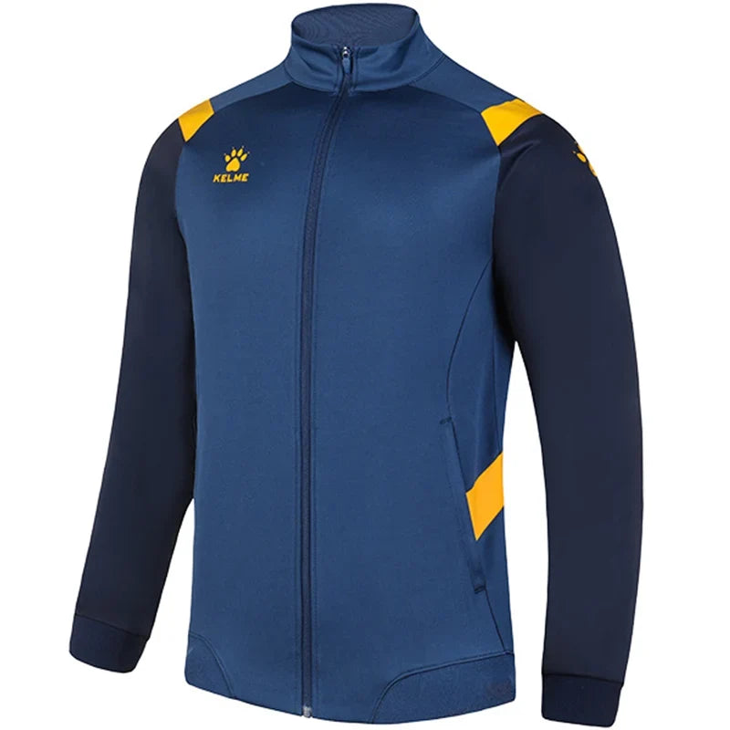 Sports Jacket Men's Football Match Suit Stand-up Collar Training Jacket 8161WT1005