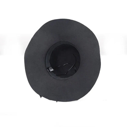 Women's Wide Brim Felt Bowler Faux Wool Fedora Hat Floppy Sun Bowknot Cloche Cap Bowlers Hat for Ladies gorros mujer invierno