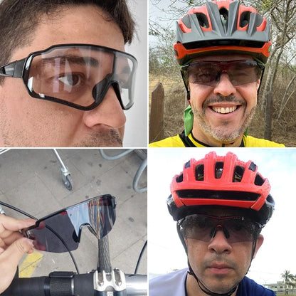 Photochromic Cycling Glasses Bike Bicycle Glasses Sports Men's Sunglasses MTB Road Cycling Eyewear Protection Goggles