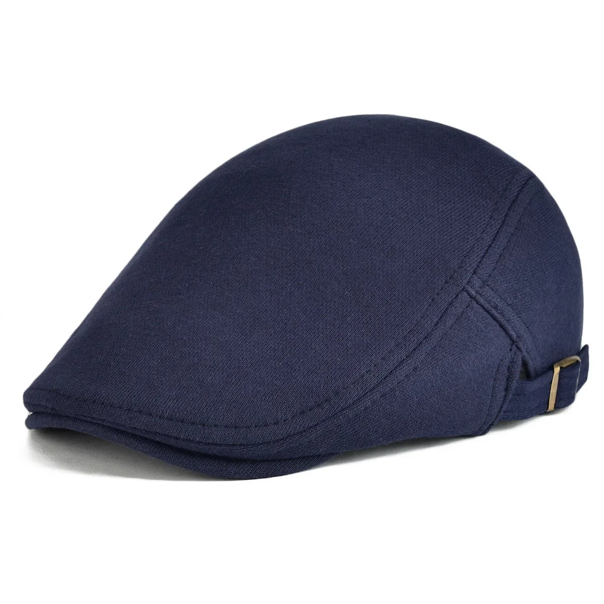 100% Cotton Men Black Flat Ivy Cap Soft Solid Color Gatsby Driving Cabbie Casual Hat Adjustable Newsboy Caps