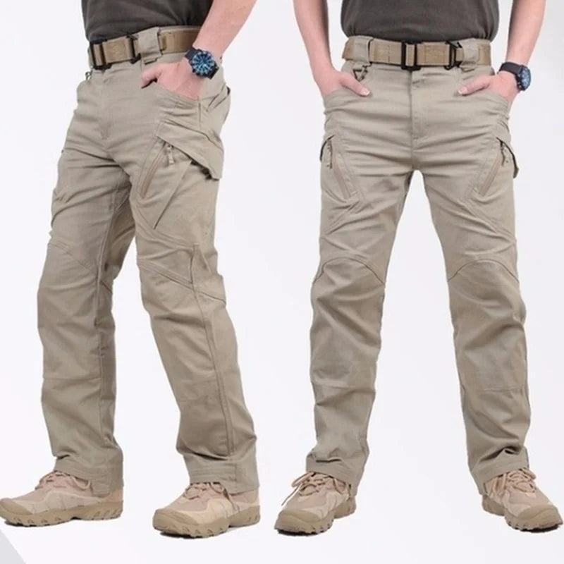 2024 New Mens Casual Tactical Pants Multiple Pocket Elasticity Outdoor Quick Dry Tacitcal Trousers Men Slim Fat Cargo Pant 5XL