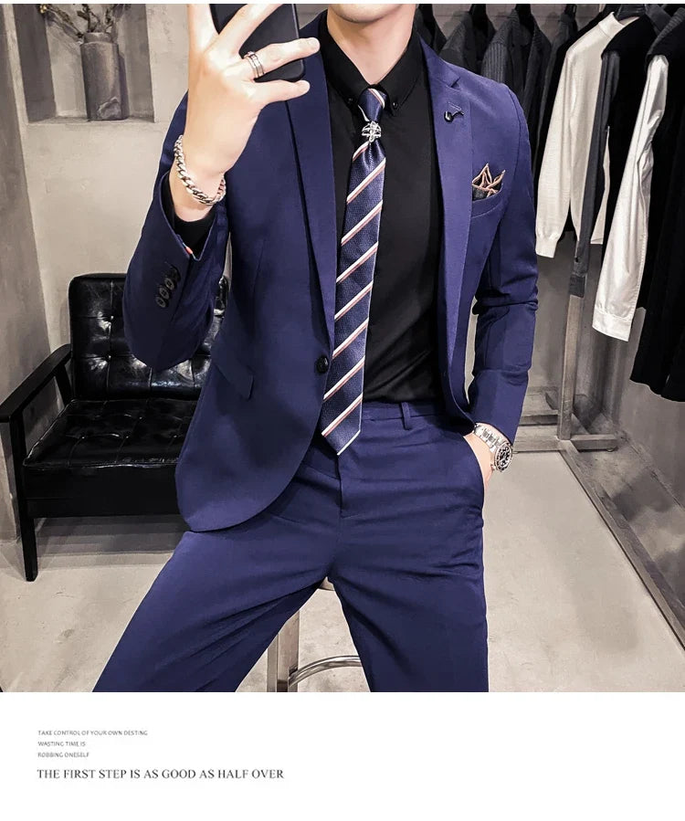 25 Colors 1 Pcs Blazer No Pants S-7XL New Wedding Dress Formal Business Slim Mens Suit Jacket Plaid Striped Solid Color