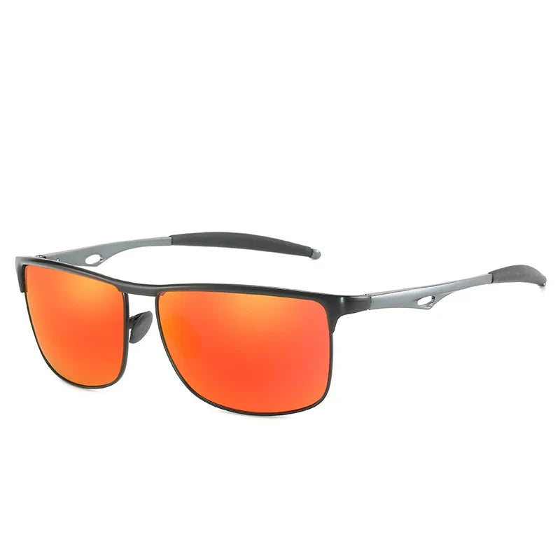Aluminum Sports Polarized Sunglasses For Men Women Mirrored UV400 Anti-Glare Driving Sun Glases