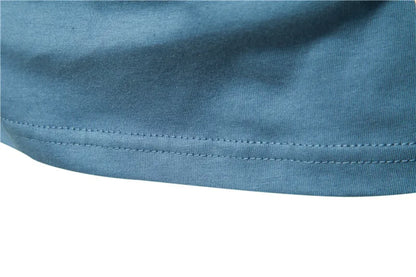 Solid Color Cotton T Shirt Men Casual O-neck Long Sleeved Mens Tshirts Spring Autumn High Quality Basic T-shirt Male