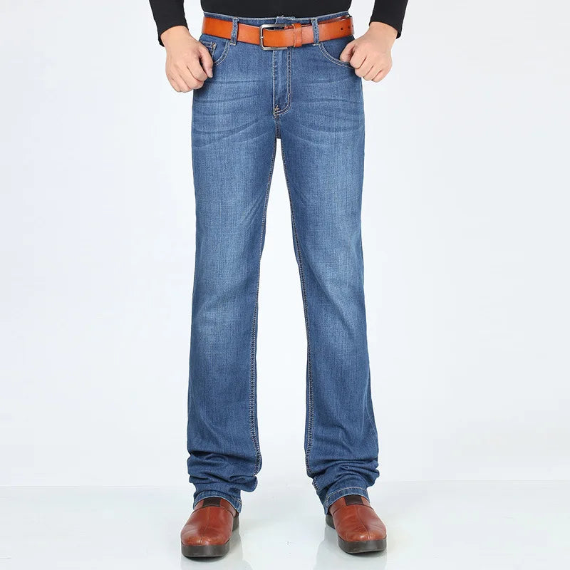 120 Cm Long Jeans Mens Spring Autumn Denim Pants Man Business Casual Jeans Male Long Denim Pants High Quality Men Jeans Pants