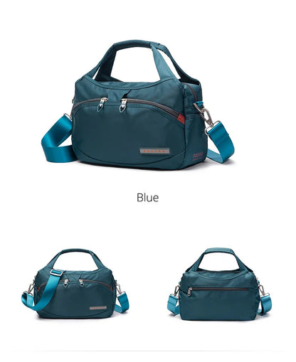 Women's Nylon Bag 2025 New Fashion Large Capacity Shoulder Bags Oxford Handbag Ladies Casual Travel Canvas Tote 2587-10