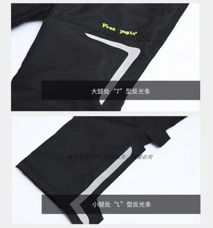 Wind-proof and warm-keeping equipment for motorcycle riding pants; fall-proof and quick-release pants in winter
