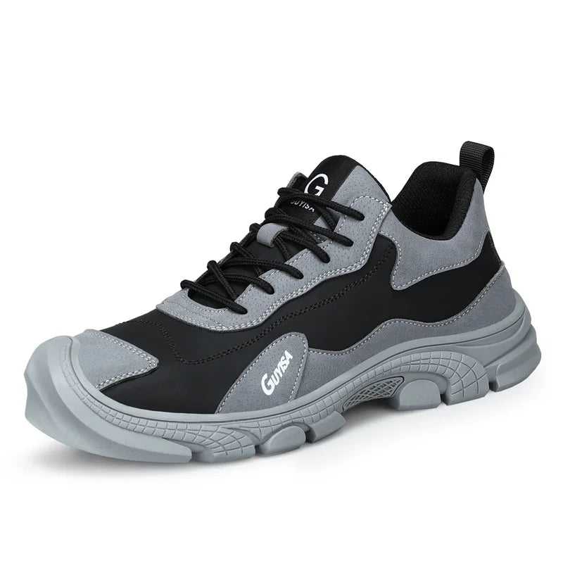 Men Steel Toe Safety Shoes Indestructible Construction Working Shoes Protection Male Footwear Breathable Hiking Industry Boots