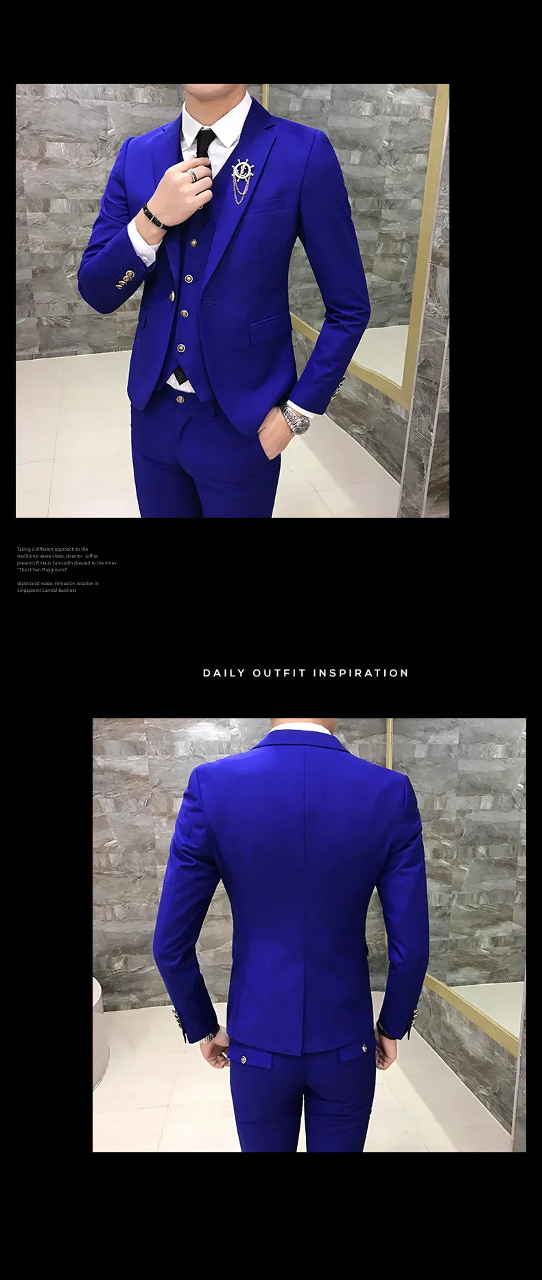Men's Suits High Quality Wedding Groom Tuxedos Single Button Slim Fit Business Prom Dress Men's Formal Dress Suits