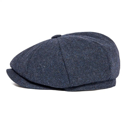 Men's 8 Piece Wool Blend Newsboy Flat Cap Gatsby Retro Hat Driving Caps Baker Boy Hats Women Boina 005