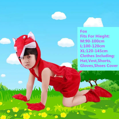 Cute Multiple Animal Costume Children Kids Boys Girls Summer Short Cosplay Costumes  Carnival Party Dress Halloween