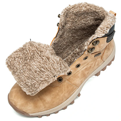 Winter Waterproof Men Boots Plush Super Warm Snow Boots for Men Sneakers Big Size 48 Men Ankle Boots Outdoor Shoes Botas Hombre