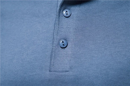 Men's Long Sleeve Button Down T-Shirts Autumn Henley Collar Casual High Quality 100% Cotton Crew Neck Mens T Shirts
