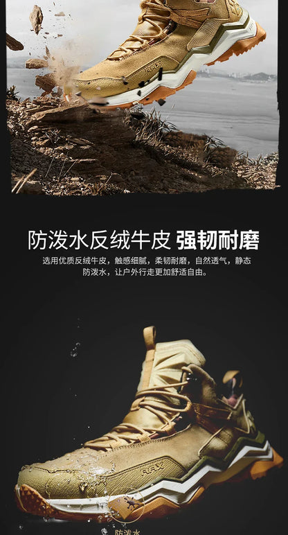 Men Hiking Shoes Waterproof Outdoor Sports Sneakers for Men Trekking Shoes Lightweight Mountain Climbing Shoes Men Antislip