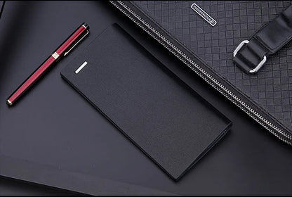 men's wallet microfiber leather long purse carteira masculina hombre billeteras thin porte 2022 men wallets of leather genuine
