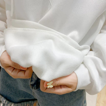 New Green Alien Sweatshirts Girls Winter Fashion Funny Tops Moletom Cute Cartoon Streetwear Women Hoodie Pullover Loose