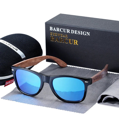 Black Walnut Sunglasses Wood Polarized Sunglasses Men Glasses Men UV400 Protection Eyewear Wooden Original Box