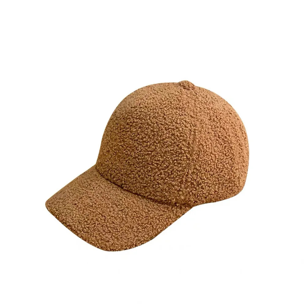 Winter Caps for Women Men Wool Baseball Cap Thicken Warm Pure Color Casquette Hat Men Women Hats Wholesale