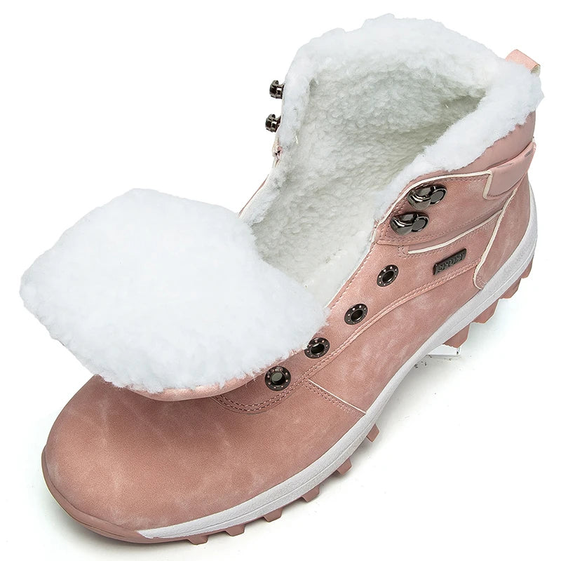 Winter Waterproof Men Boots Plush Super Warm Snow Boots for Men Sneakers Big Size 48 Men Ankle Boots Outdoor Shoes Botas Hombre