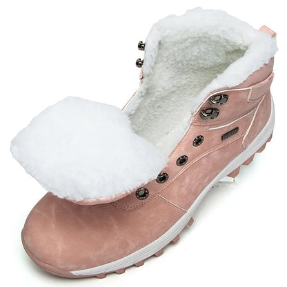 Winter Waterproof Men Boots Plush Super Warm Snow Boots for Men Sneakers Big Size 48 Men Ankle Boots Outdoor Shoes Botas Hombre